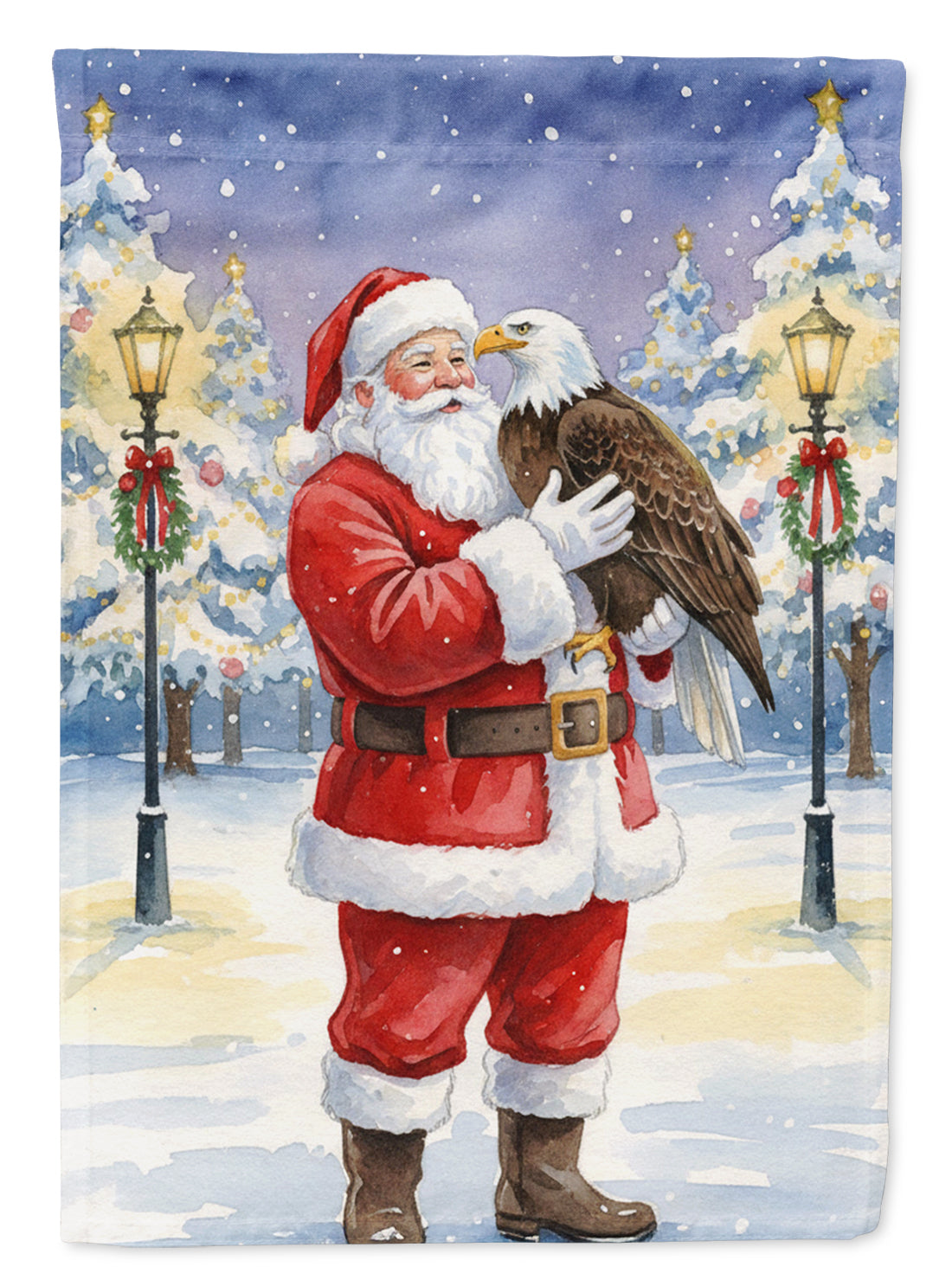 Eagle with Santa Claus House Flag