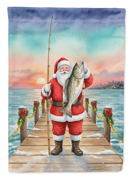 Fishing Santa Claus with Speckled Trout Christmas Garden Flag