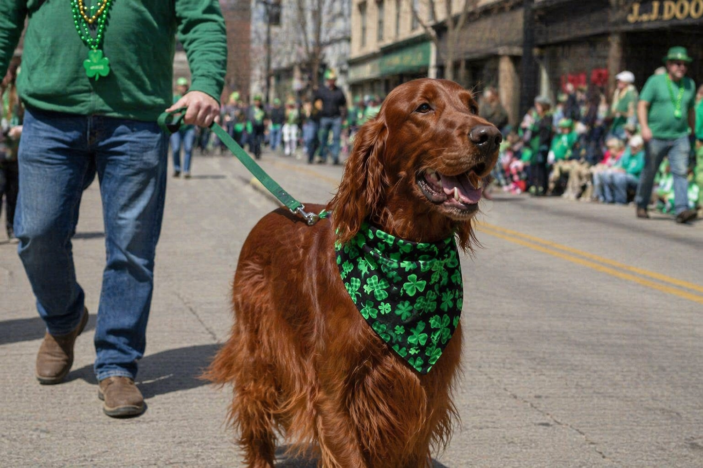 Shamrock Celebration Dog Bandana