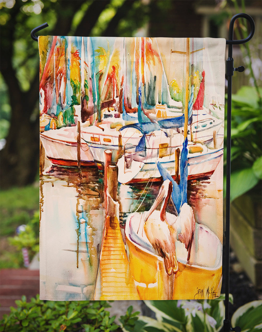 Sailboats and Pelicans Garden Flag – Decorative Outdoor Yard Flag JMK1160GF