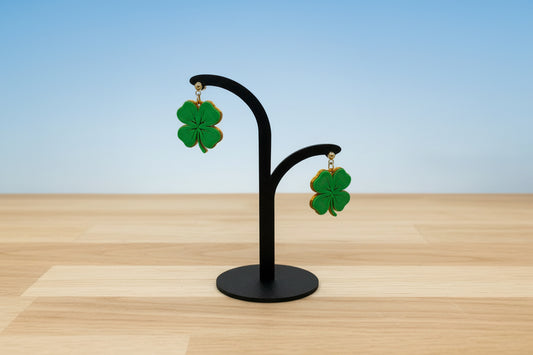 Lucky Clover Drop Earrings