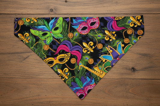 Mardi Gras Masquerade Dog Bandana